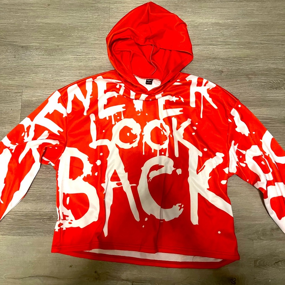 Men’s Graffiti Hoodie “NEVER LOOK BACK”